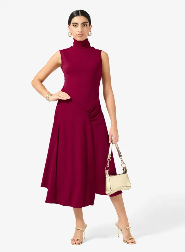 High Neck A-line Dress – image 4