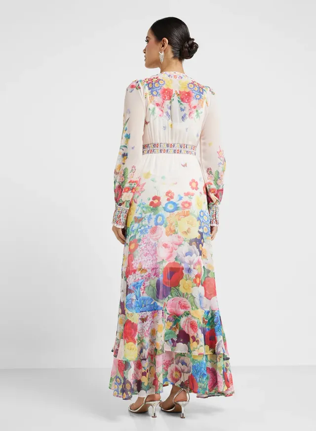 Floral Print Maxi Dress – image 2