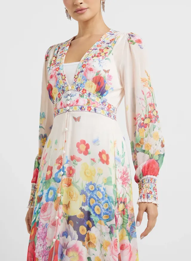 Floral Print Maxi Dress – image 3