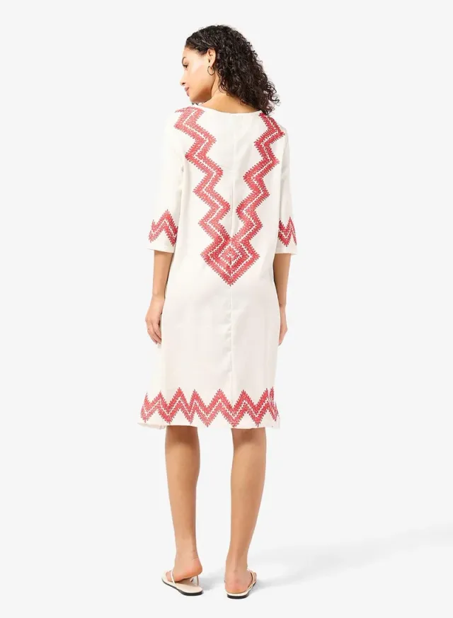 V Neck Chevron Kaftan Beach Dress – image 3