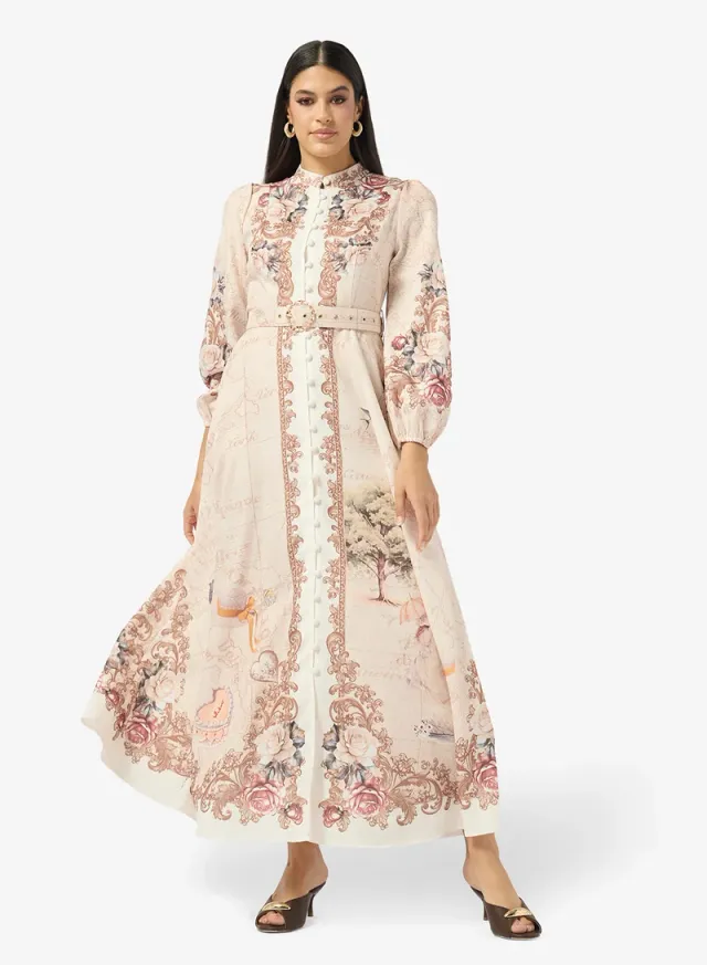 Abstract Print Dress