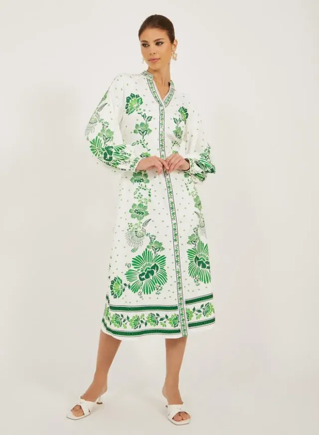 Knot Front Midi Dress – image 3