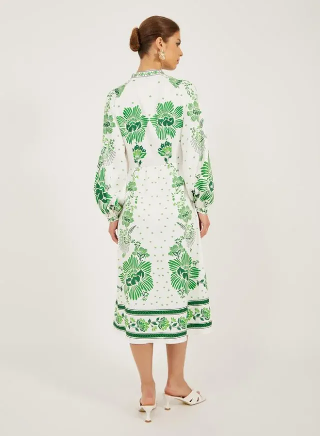 Knot Front Midi Dress – image 5