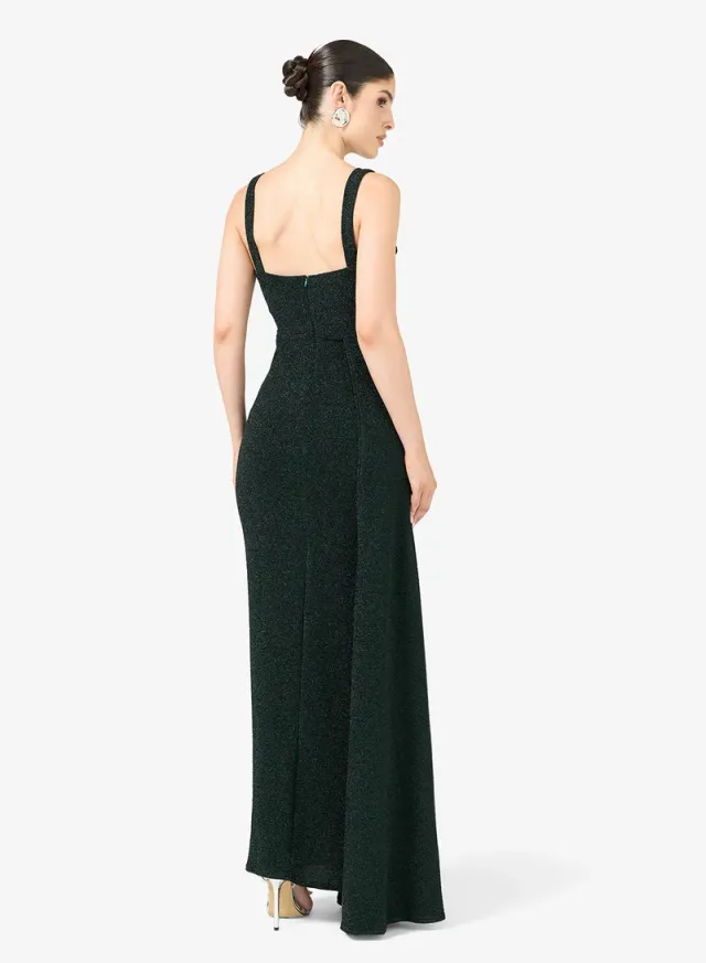 Sweetheart Neck Dress With Trail – image 2