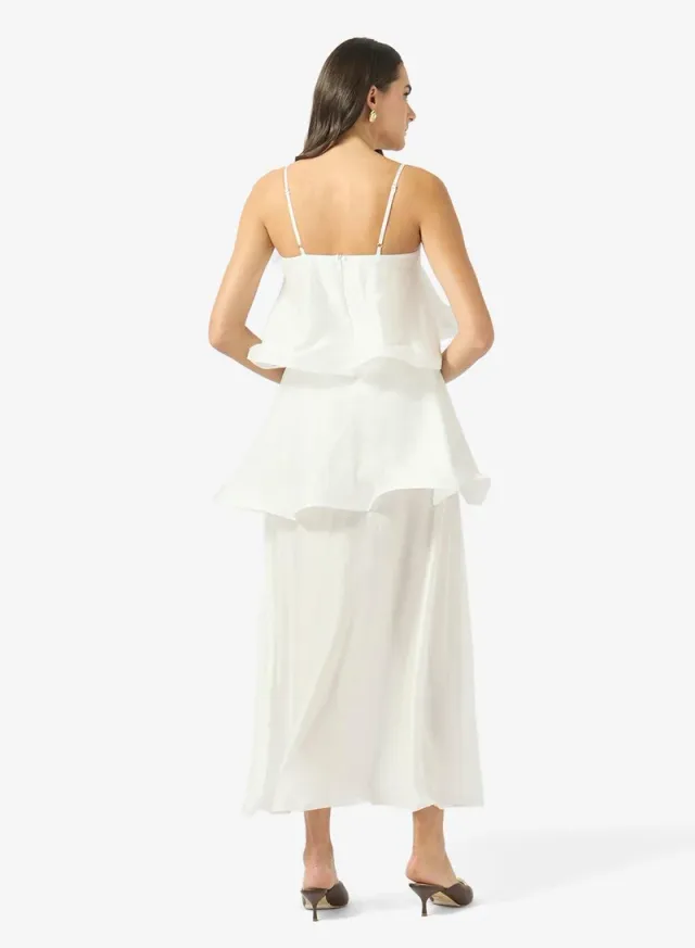 Off Shoulder Ruffle Tiered A Line Dress – image 2