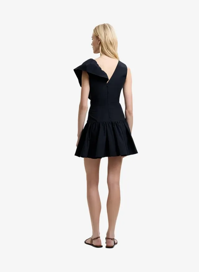 Women's Black Era Poplin Mini Dress – صورة 4