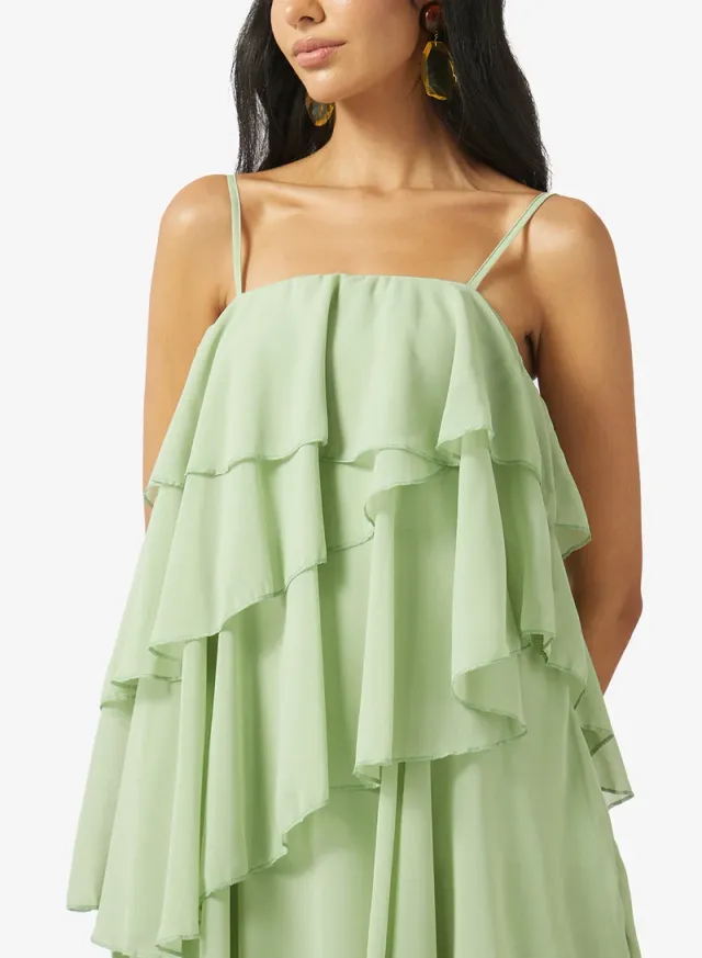 Bandeau Dress With Ruffles – image 3