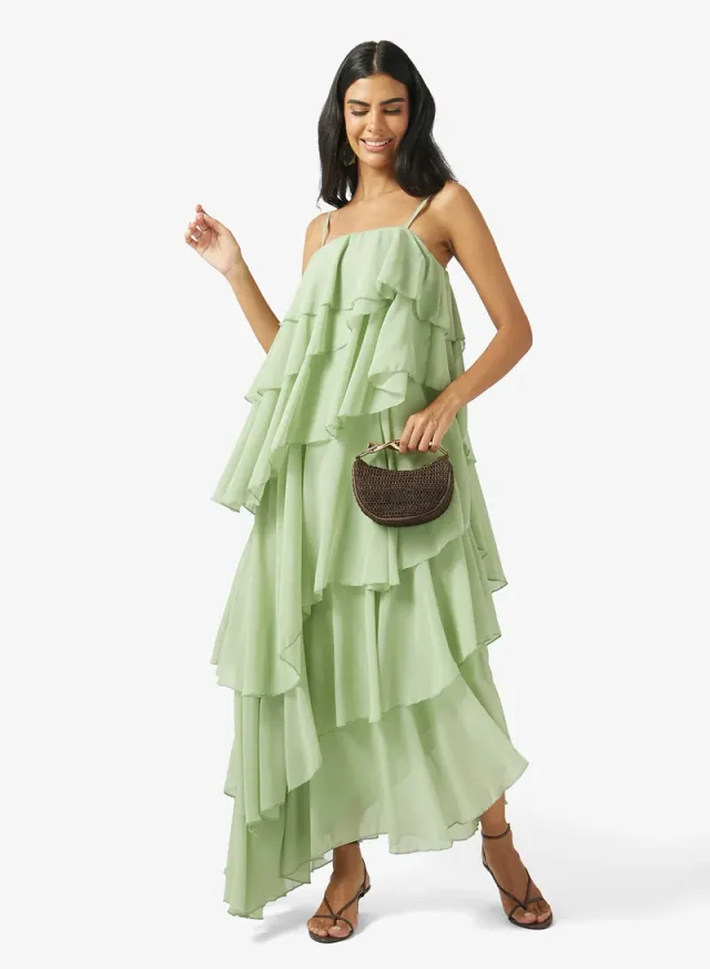 Bandeau Dress With Ruffles – image 4