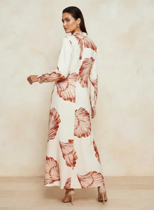 Iconic Printed A line Women Dress with Concealed Placket – image 4
