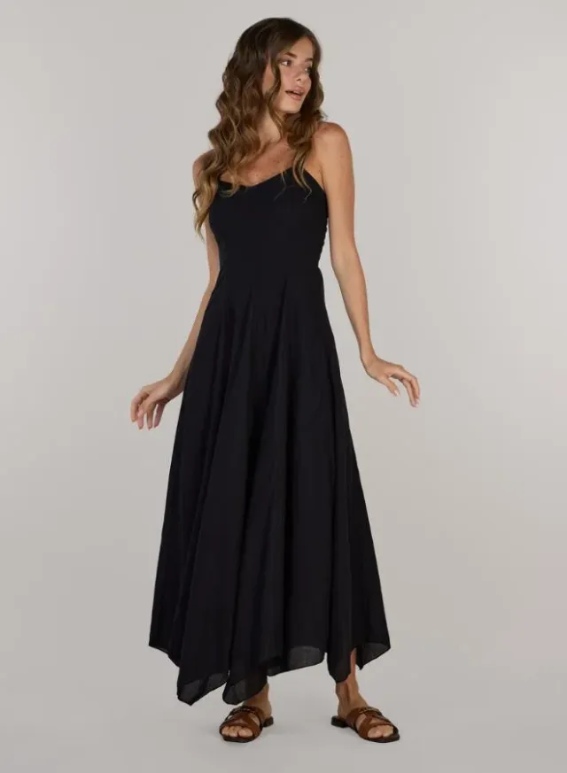 Eva Fit & Flare Long Dress