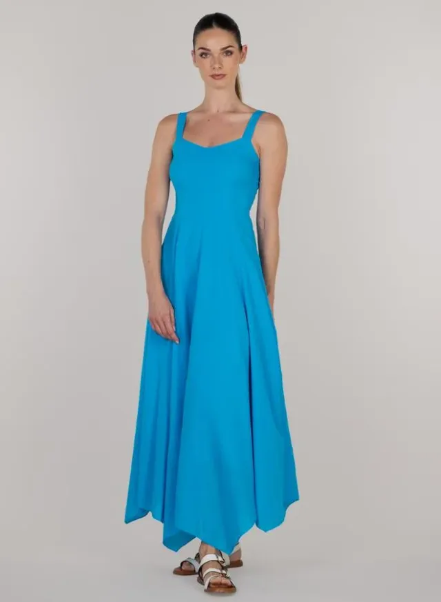 Eva Fit & Flare Long Dress