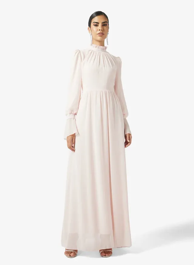 Puff Sleeve Dress With Embellished Corset – image 4
