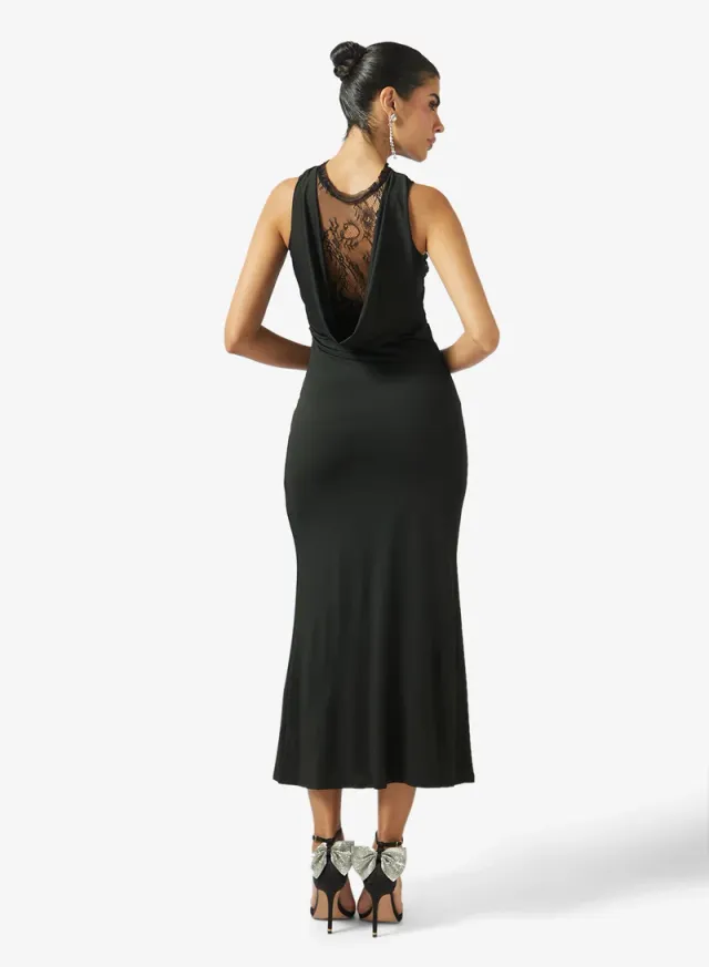 Lace Halter Neck Detailed Dress – image 2