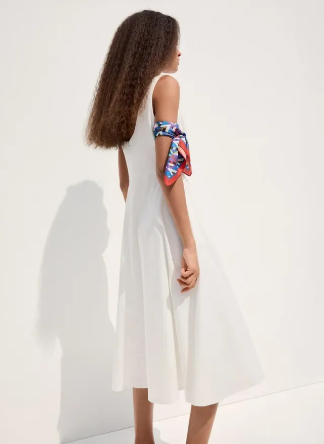 Boat-Neck Ruched Dress – image 2