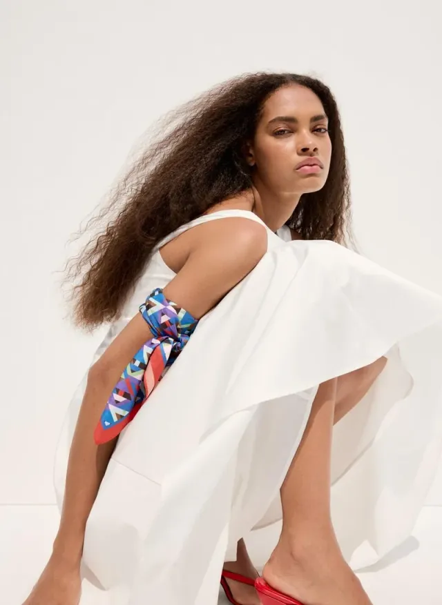 Boat-Neck Ruched Dress – image 4