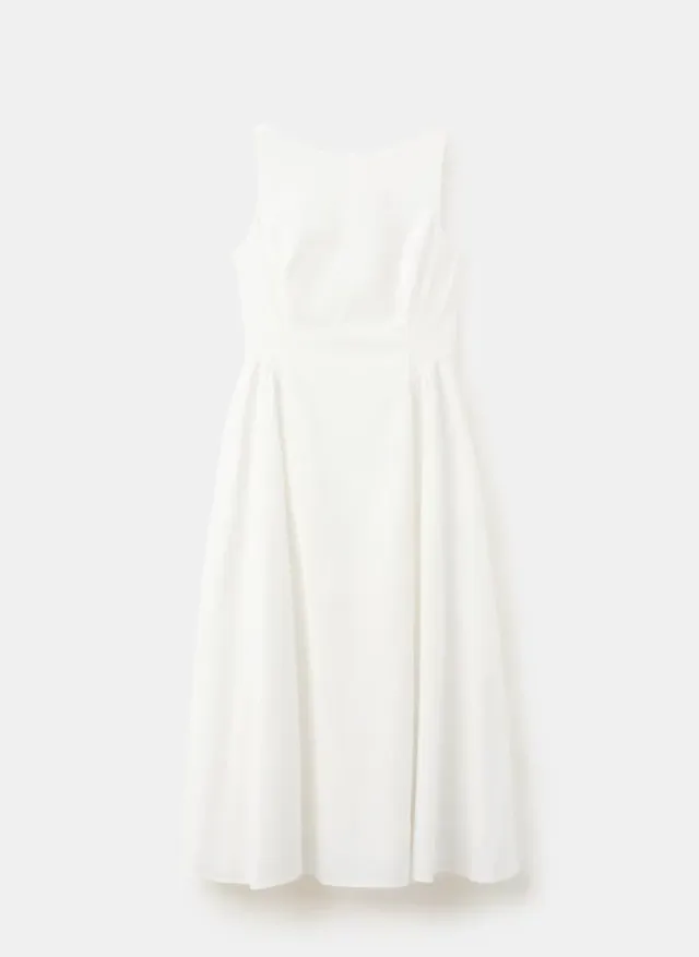 Boat-Neck Ruched Dress – image 6