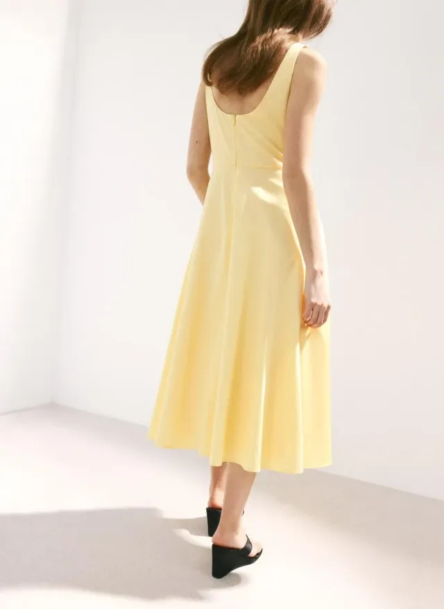 Boat-Neck Ruched Dress – image 2