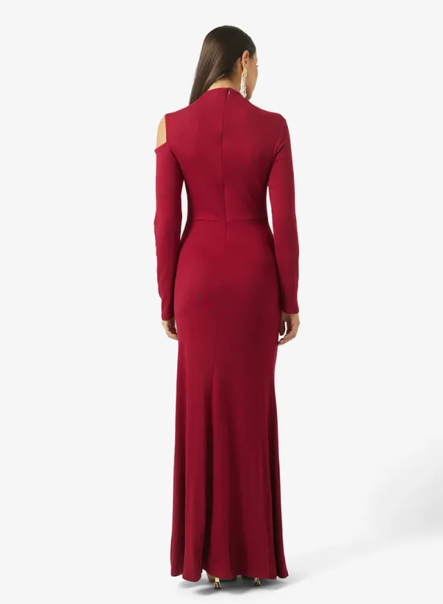 Cold Shoulder Dress With Drape Styled – image 2