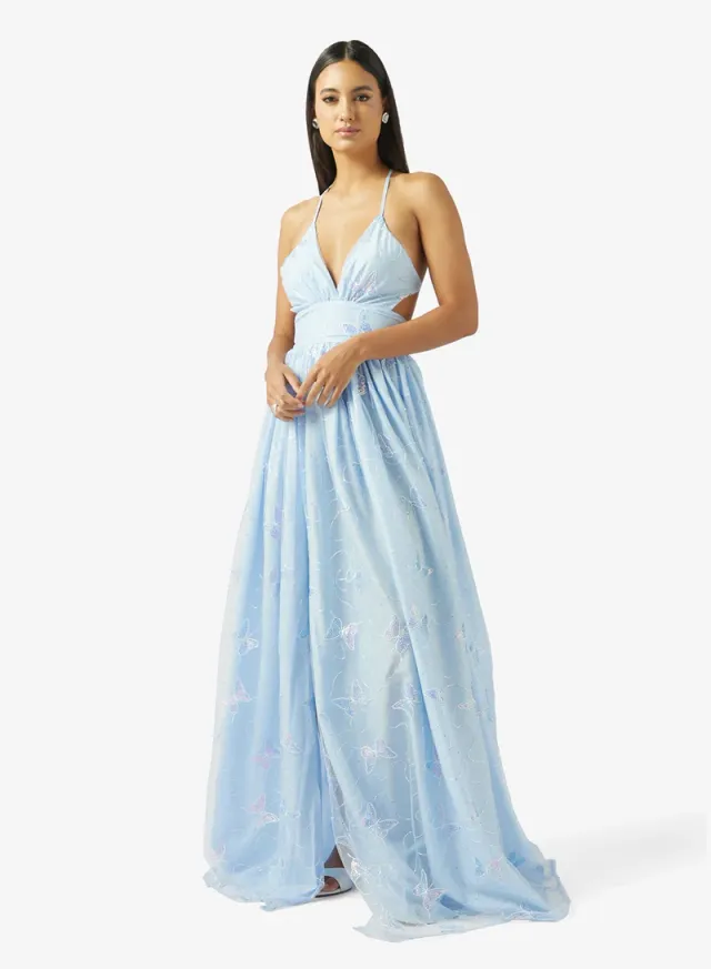 Embroidered A-line Dress – image 4