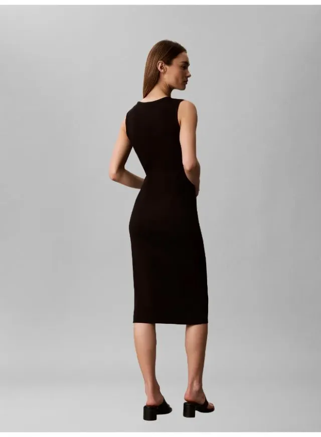 Ribbed Sleeveless Maxi Bodycon Dress – image 2