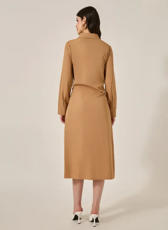 Pleated Sleeveless Blazer Midi Dress – image 5