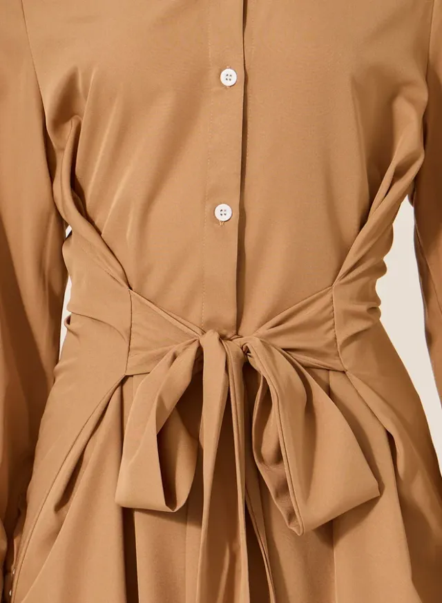 Pleated Sleeveless Blazer Midi Dress – image 4