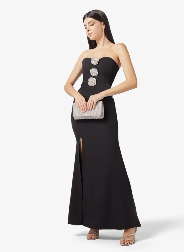 Off Shoulder Dress 3D Floral – image 4