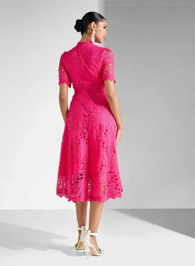 Lace Midi Dress – image 3