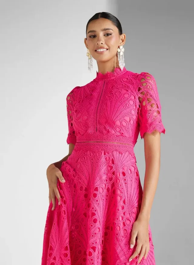 Lace Midi Dress – image 4