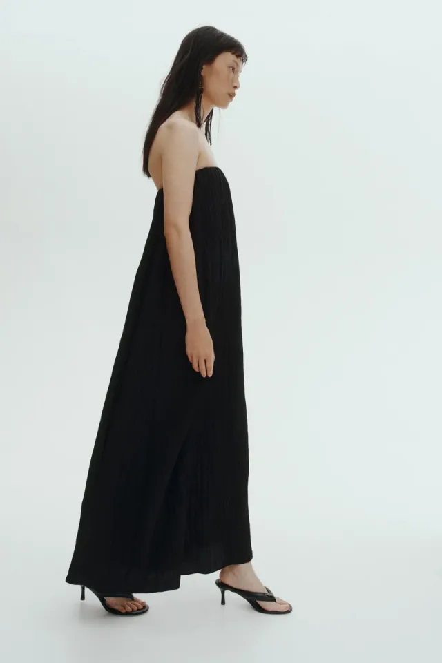 Crinkled bandeau dress – image 5