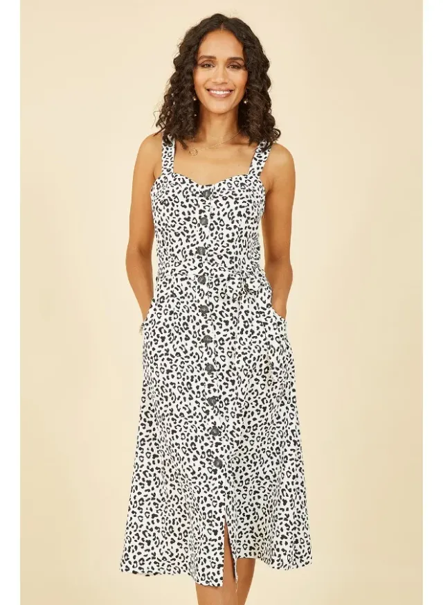 Spotted Button-Front Dress – image 2