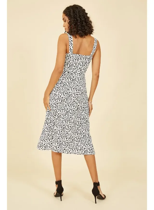 Spotted Button-Front Dress – image 4