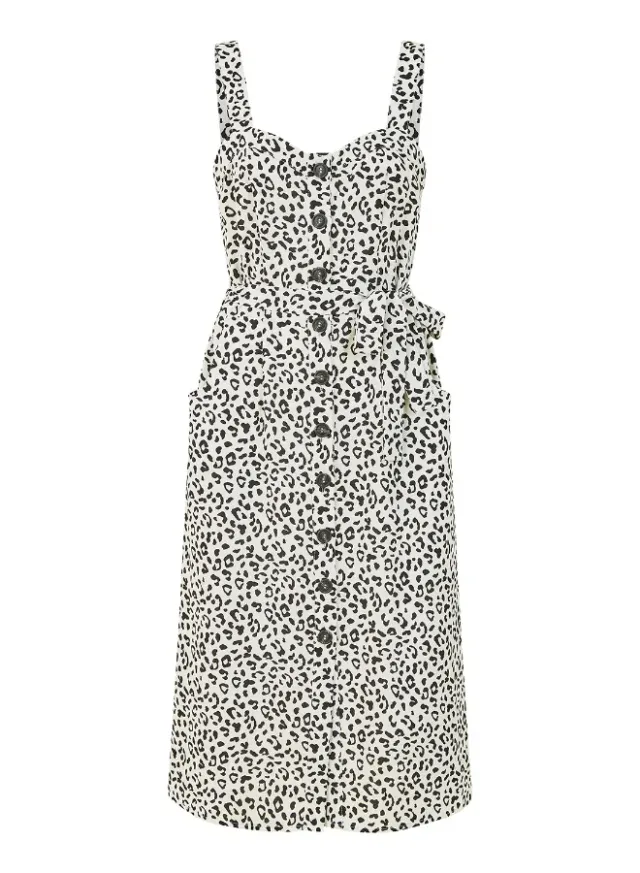 Spotted Button-Front Dress – image 5