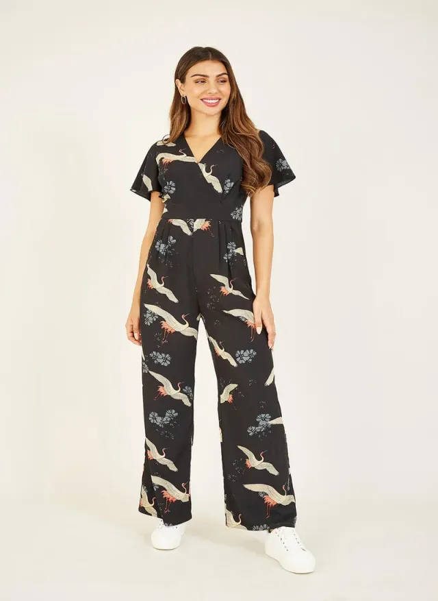 Spotted Button-Front Dress