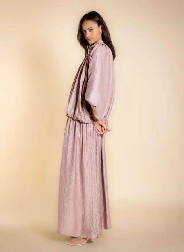 SHINY TEXTURED MAXI DRESS – صورة 3