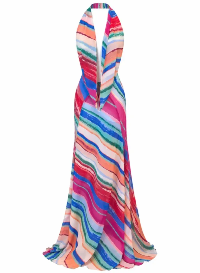 April Plunge Dress Multi – image 5
