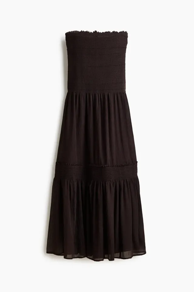 Smocked bandeau dress – image 6