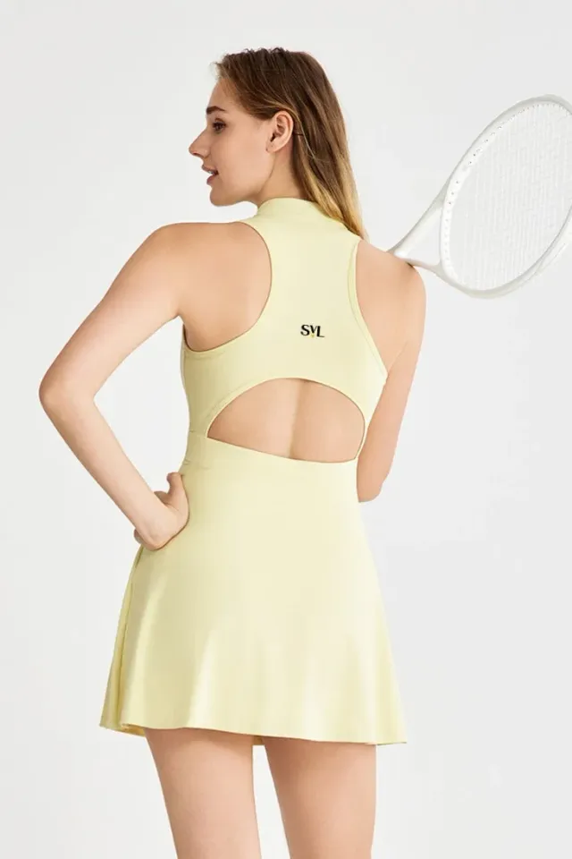 Eva Padel & Tennis Dress with Separate Shorts and Built-in Bra with Removable Pads – صورة 4