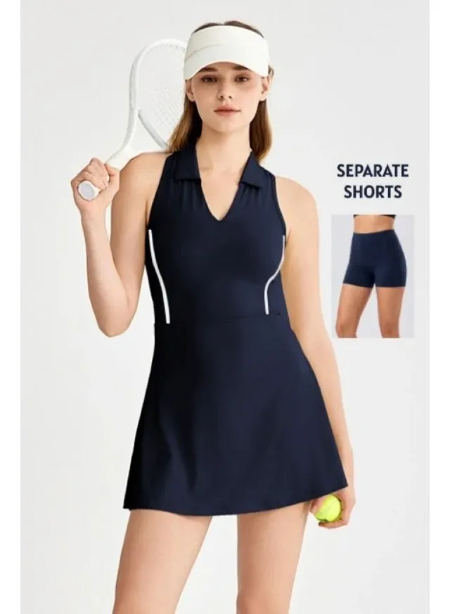 Eva Padel & Tennis Dress with Separate Shorts and Built-in Bra with Removable Pads