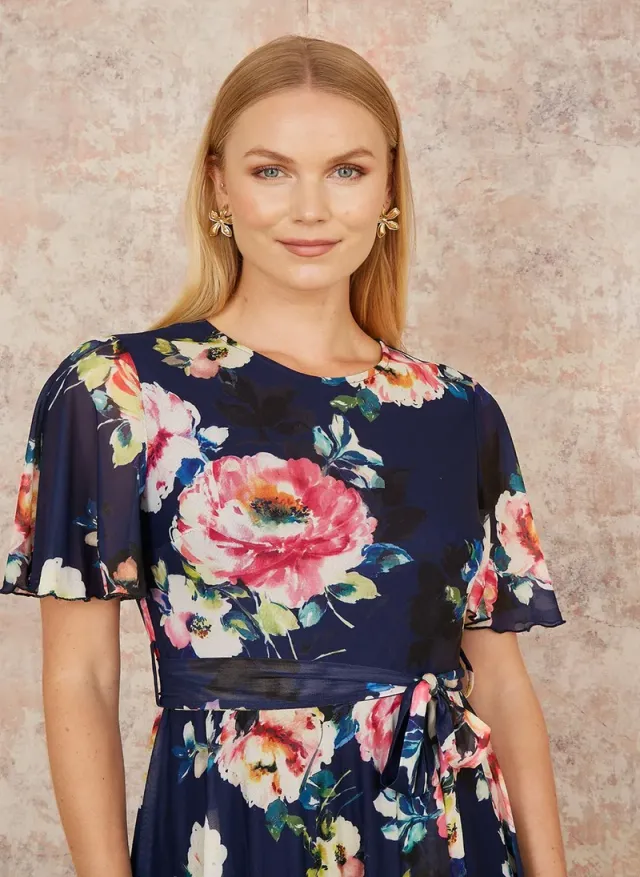 Floral Chiffon Dress – image 4