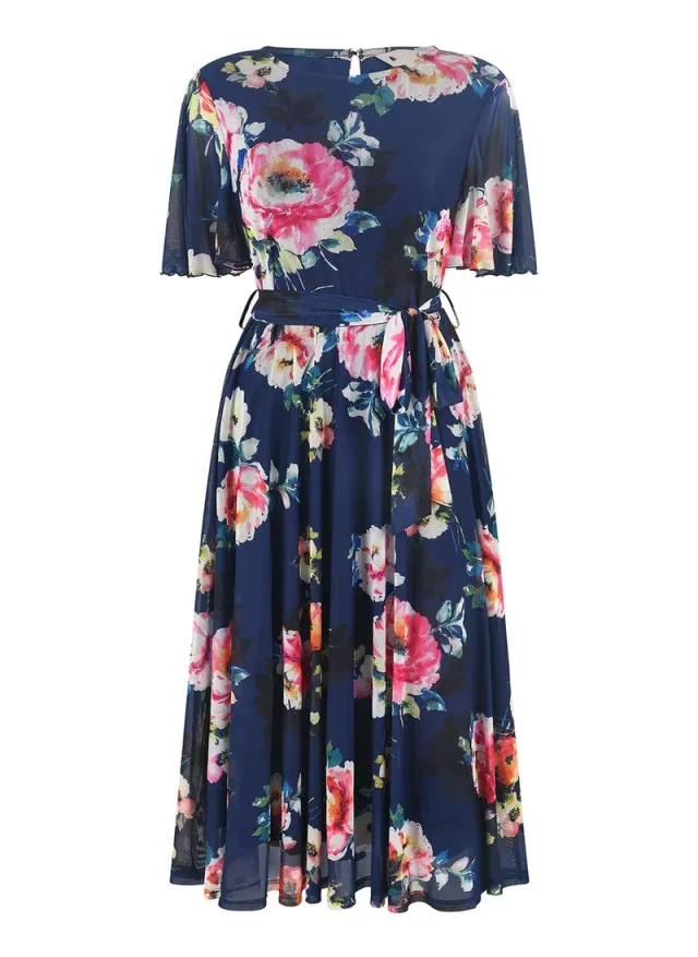 Floral Chiffon Dress – image 5