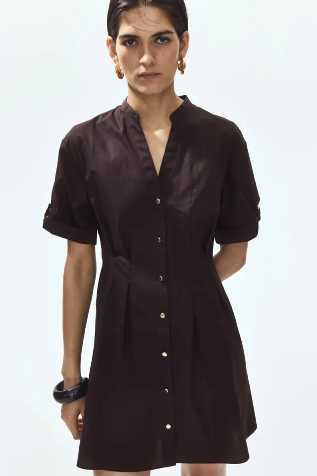 Waisted shirt dress – image 3