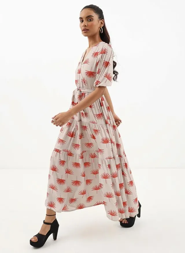 Floral Tiered Maxi Dress