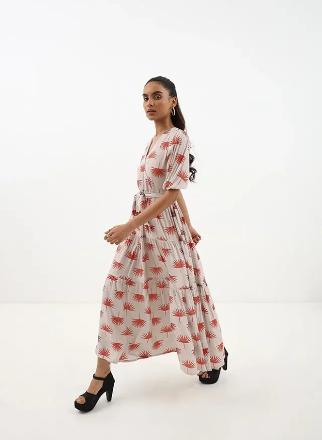 Floral Tiered Maxi Dress – image 4