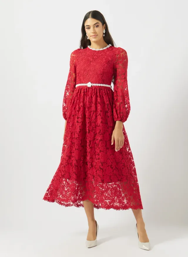 Lace A-line Dress