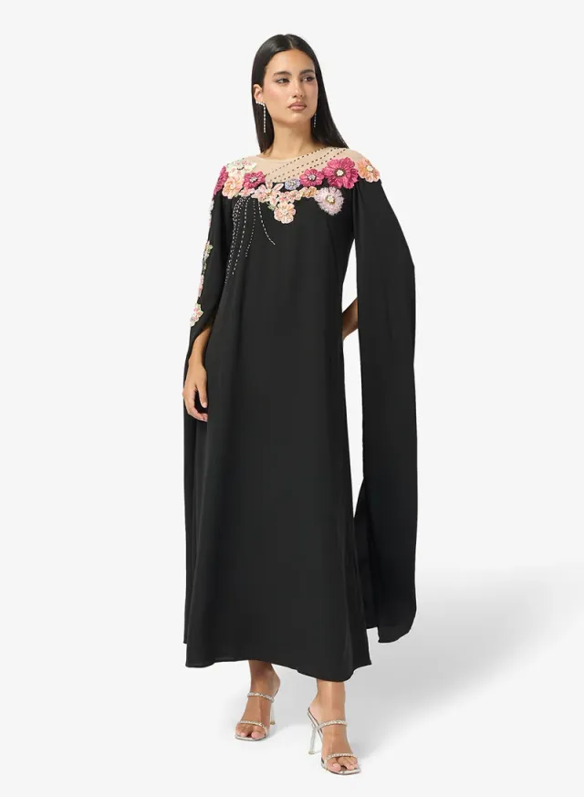Dress With Embellished Florals – image 4