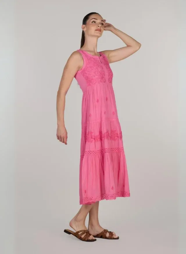 Giselle Hand Embroidered Midi Dress – image 3