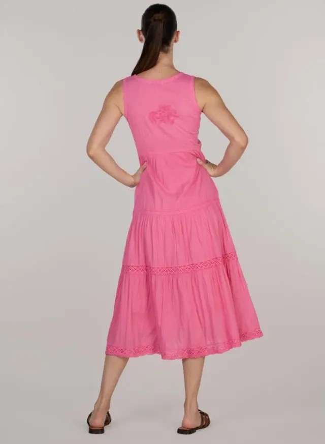 Giselle Hand Embroidered Midi Dress – image 4