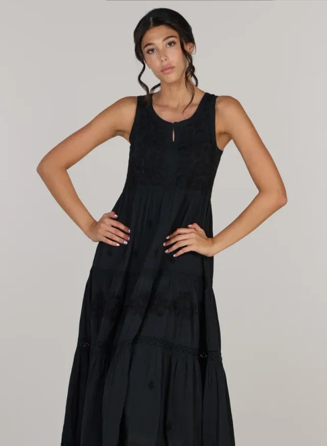 Giselle Hand Embroidered Midi Dress – image 5