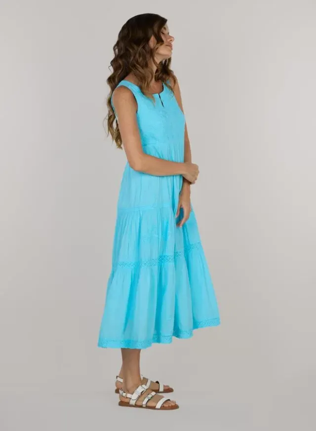 Giselle Hand Embroidered Midi Dress – image 3